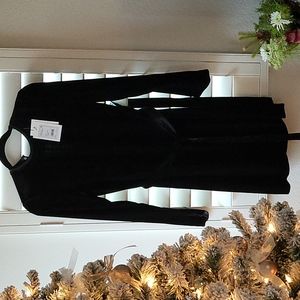 Theory, S, Black velvet dress